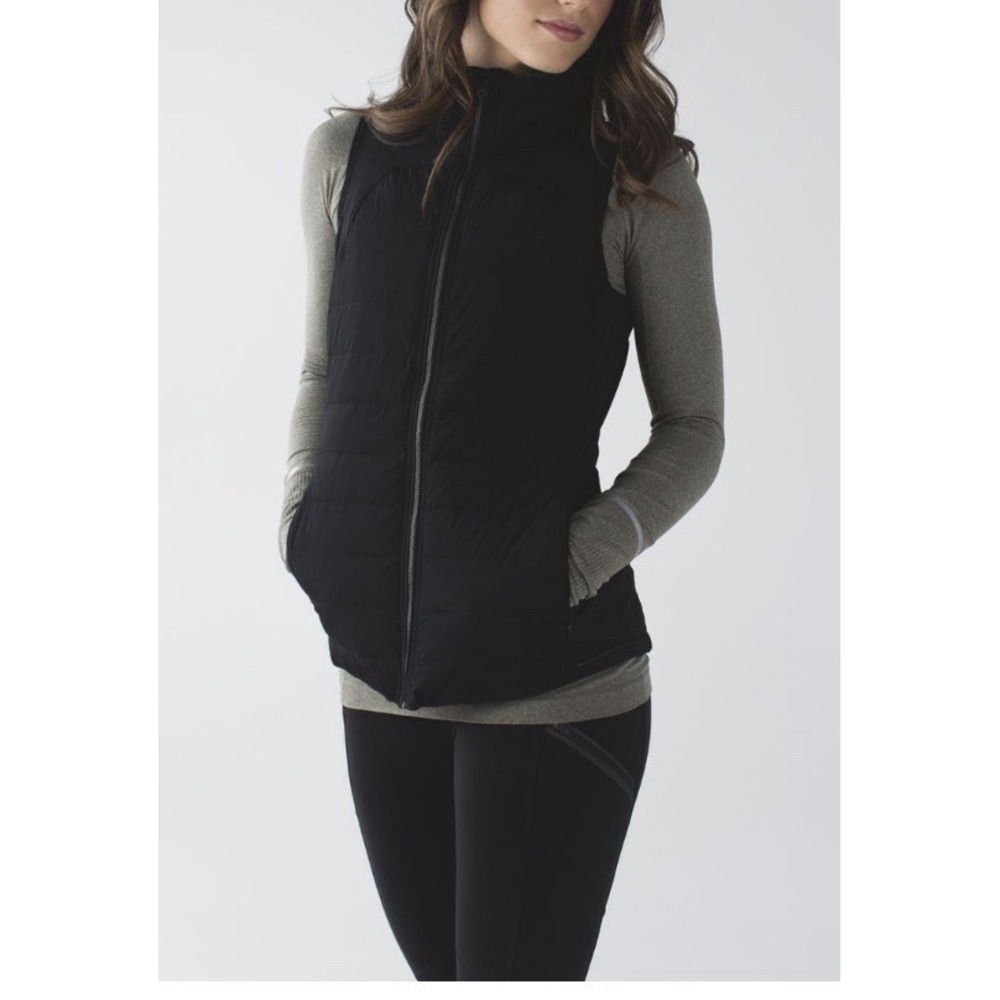 Lululemon Fluffed Up Vest 2 Black Down Puffer Gorpcore Athleisure Running Winter